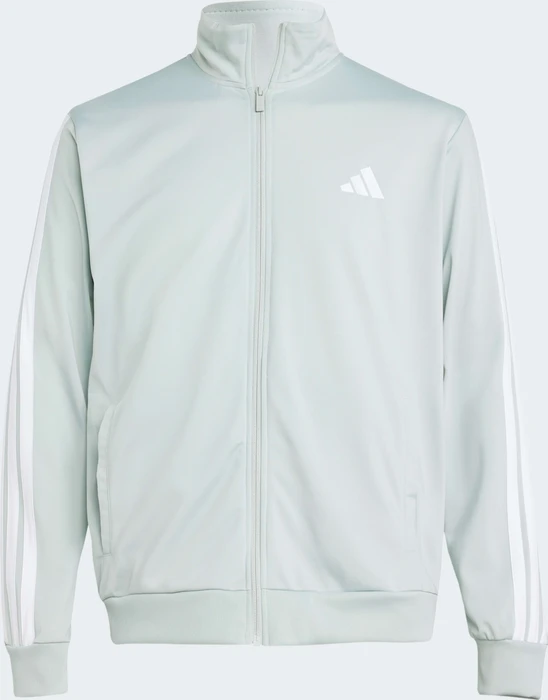 adidas Basic 3-Streifen Tricot Trainingsanzug wonder silver (Herren)