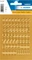 Herma Zahlenetiketten 0-9, 6x12mm, gold, 1 Blatt (63 Etiketten) Vorschaubild