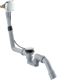 Hansgrohe Exafill Ab- & Überlaufgarnitur mit Füllfunktion Komplett-Set, Kunststoff chrom
