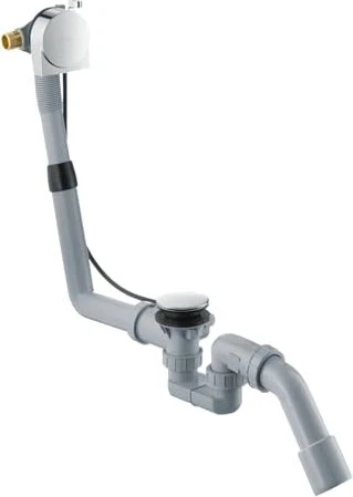 Hansgrohe Exafill Ab- & Überlaufgarnitur mit Füllfunktion Komplett-Set, Kunststoff chrom