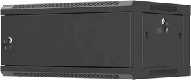 Lanberg WF01 Series 19" Wandschrank 4HE, hängend, Flatpack, Stahltür, IP20, RAL 9004, 450mm tief