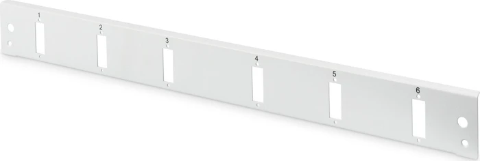 Digitus LWL/Glasfaser Spleißbox Frontblende, Schnellverschluss, grau, 6-Port, 6x SC-DX, 1HE