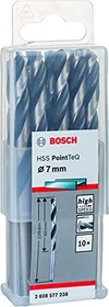 Bosch Professional HSS PointTeQ Spiralbohrer, 7x69x109mm, 10 Stück
