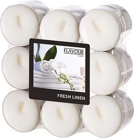 Gala Fresh Linen Teelicht Duftkerze, 18 Stück