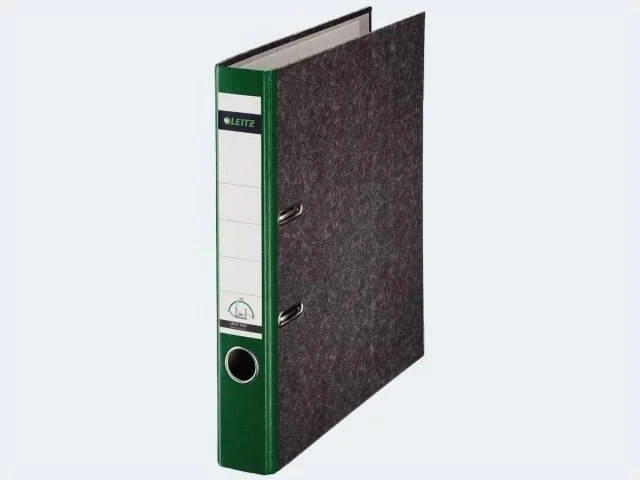 Leitz Qualitäts Ordner 2-Ring 180° CO2 neutral, 50mm, A4, grün