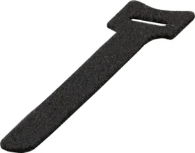 EFB Elektronik Klett-Kabelbinder, 12mm, 130mm, schwarz, 210 Stück