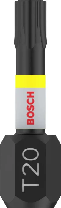 Bosch Professional Impact Torx Bit 1/4", T20x25mm, 2 Stück