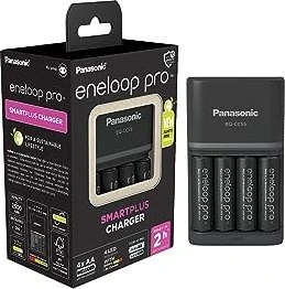 Panasonic eneloop Smartplus Charger BQ CC55 + 4x eneloop AA 2500mAh