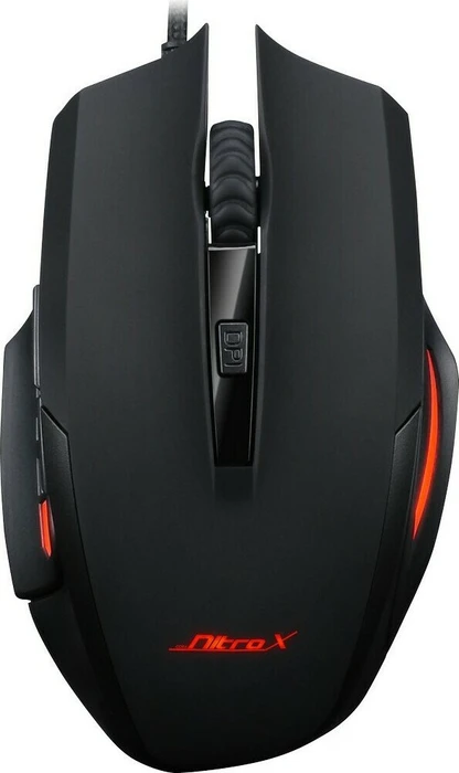 Inter-Tech Nitrox GX-62 LED Gaming Maus schwarz, USB