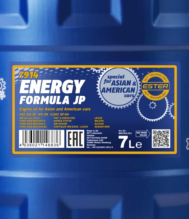 Mannol Energy Formula JP 5W-30 7l