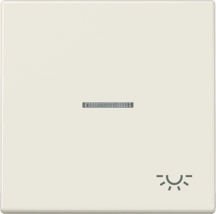 Jung Serie LS Wippe mit Lichtleiter Symbol Licht 1fach, weiß