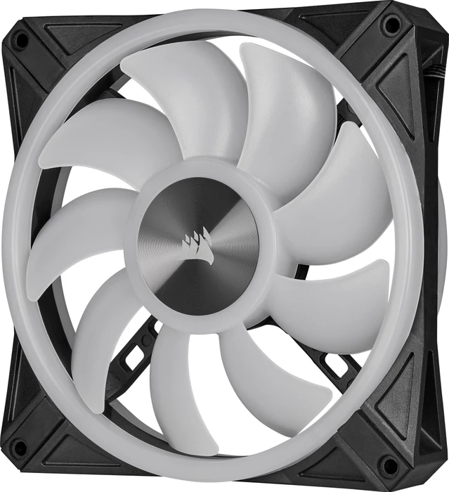 Corsair QL Series iCUE QL140 RGB PWM Dual Fan Kit, schwarz, LED-Steuerung, 140mm, 2er-Pack