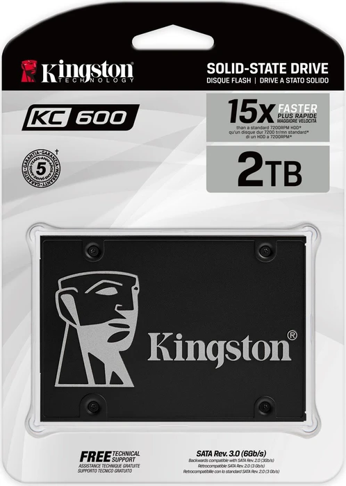 Kingston SSDNow KC600 2048GB, 2.5" / SATA 6Gb/s