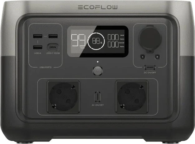EcoFlow River 2 Max Power Station Solargenerator, 512Wh