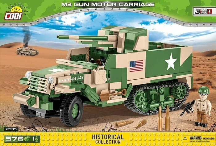 Cobi Historical Collection WW2 M3 Gun Motor Carriage