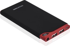 Ultron Powerbank RealPower PB-6000S schwarz/rot