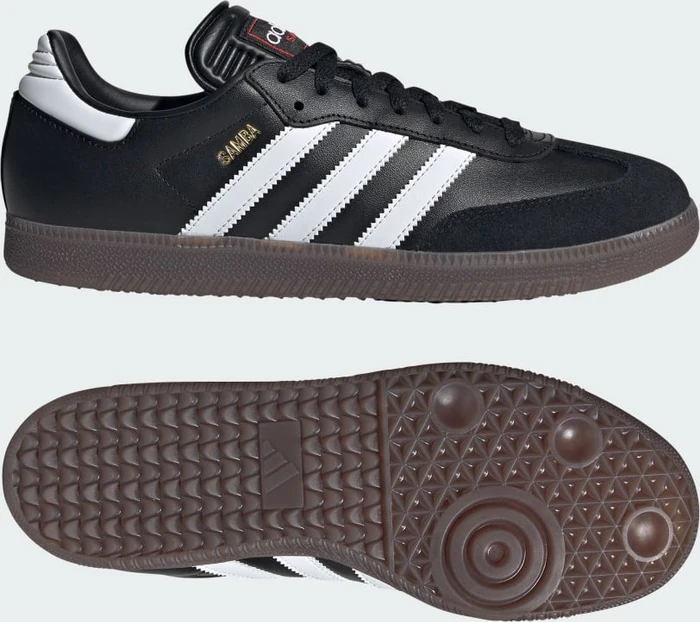 adidas Samba Classic black/feather white/vivid red (Herren)