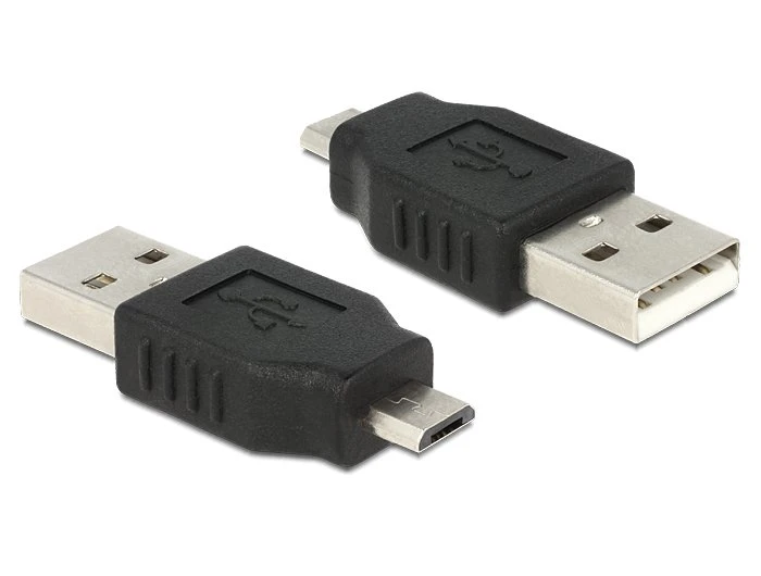 DeLOCK USB 2.0 Adapter, Micro-B [Stecker] auf USB-A [Stecker]