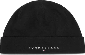 Tommy Hilfiger Fleece Logo Beanie schwarz
