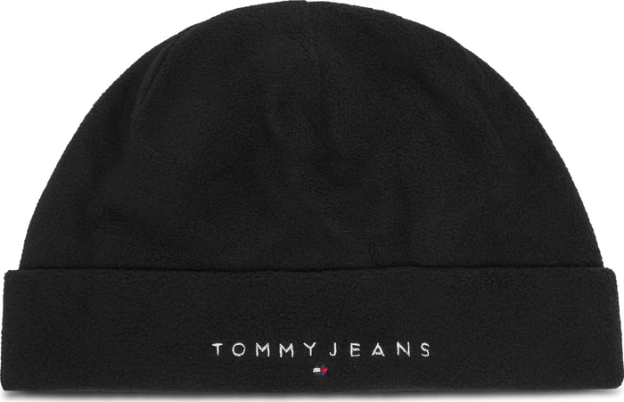 Tommy Hilfiger Fleece Logo Beanie schwarz