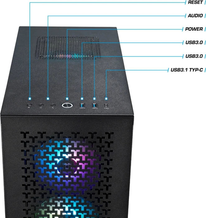 Thermaltake AMD Pro Edition, schwarz, Ryzen 7 7800X3D, 32GB RAM, 2TB SSD