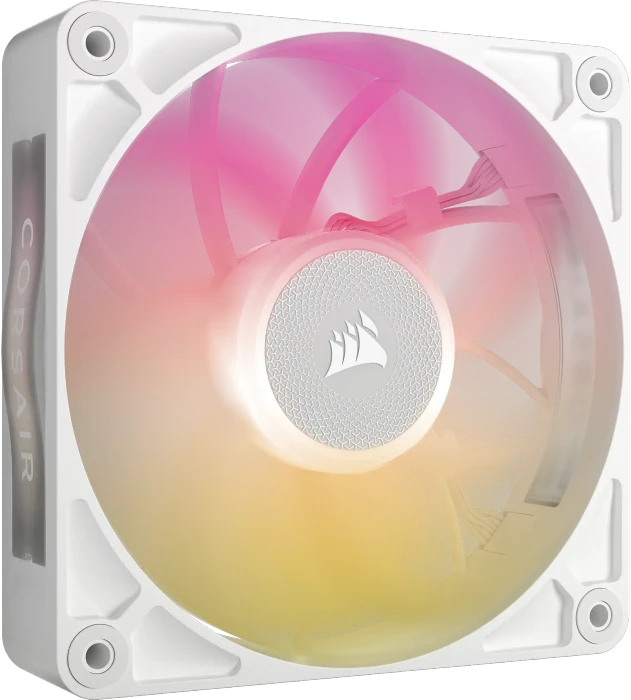 Corsair iCUE LINK RX120 Max RGB Starter Kit, weiß, LED-Steuerung, 120mm, 3er-Pack