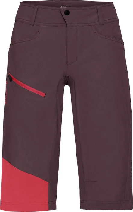 Vaude Moab Shorts III Fahrradhose kurz raisin (Damen)