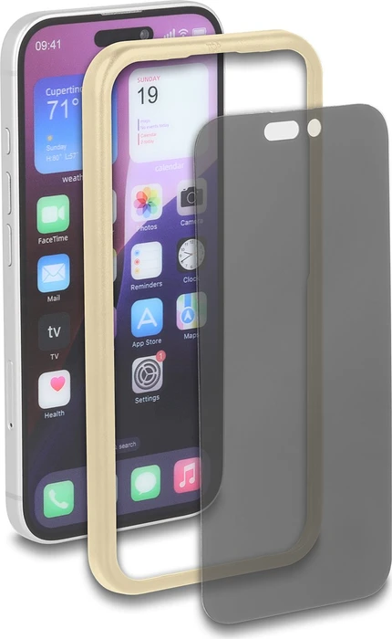 DeLOCK Displayschutzglas Anti-Spy für Apple iPhone 17