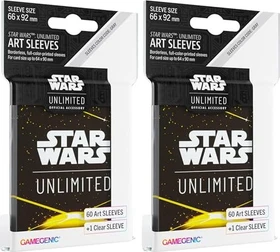 Gamegenic Star Wars: Unlimited - Art Sleeves Card Back Yellow, 60 Stück