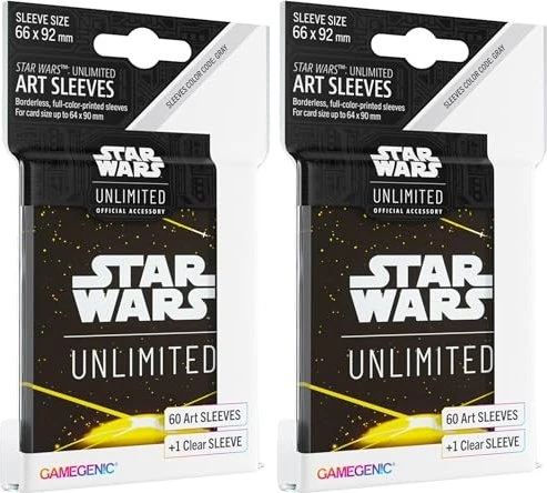 Gamegenic Star Wars: Unlimited - Art Sleeves Card Back Yellow, 60 Stück