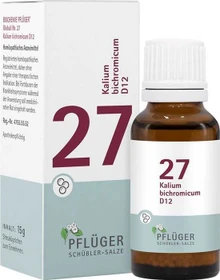 Schüßler-Salze 27 Kalium bichromicum D12 Globuli, 15g