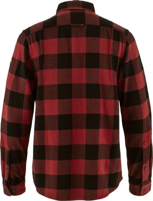 Fjällräven Övik Heavy Flannel Hemd langarm rot/schwarz (Herren)