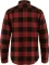 Fjällräven Övik Heavy Flannel Hemd langarm rot/schwarz (Herren) Vorschaubild