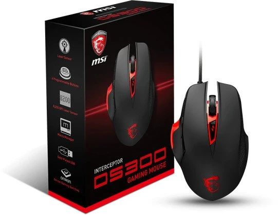 MSI Interceptor DS300 Gaming Mouse, USB