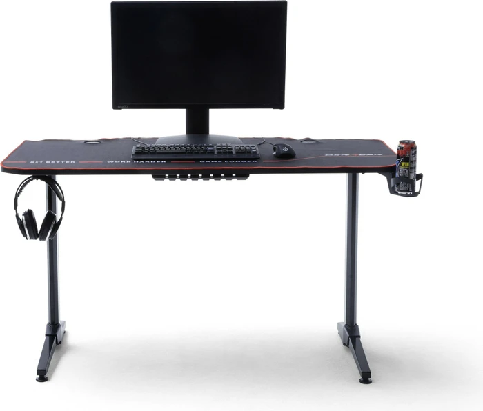 DXRacer Gaming Desk MAX1 Schreibtisch 140x65cm schwarz/schwarz