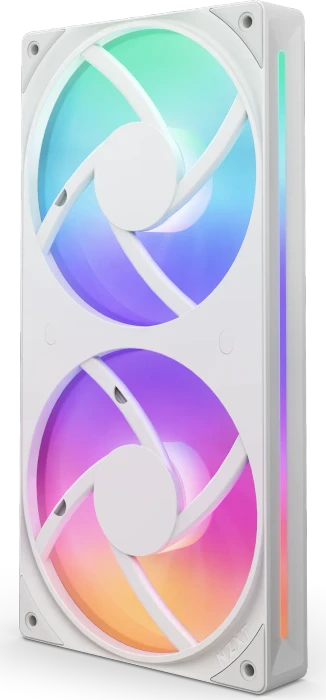 NZXT F Series F240 RGB Core Single-Frame Fan Unit, Matte White, weiß, LED-Steuerung, 240mm