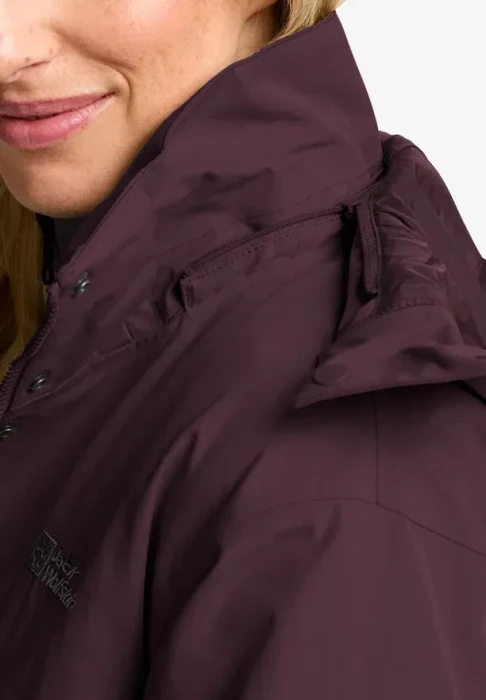 Jack Wolfskin Baylight 3in1 Funktionsmantel amaranth (Damen)