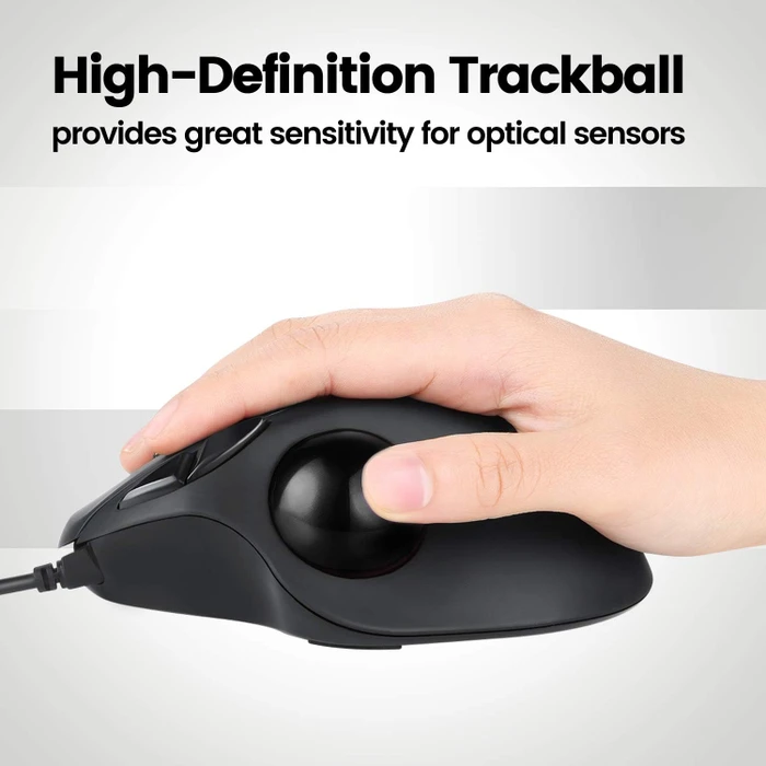 Perixx PERIPRO-303GB 34mm für Perimice und Logitech M570, Ersatz-Trackball, schwarz