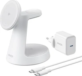 Anker MagGo Wireless Charging Station 3-in-1 Dock Stand weiß