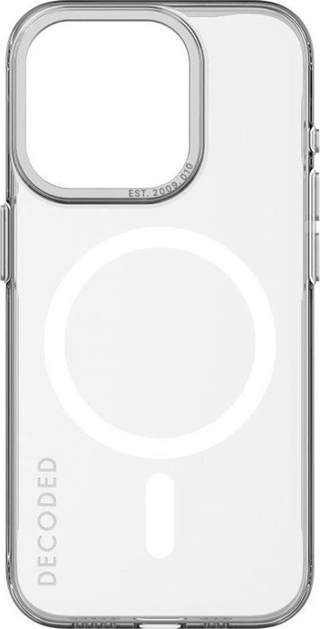 Decoded Recycled Plastic Grip Case für Apple iPhone 15 Pro transparent