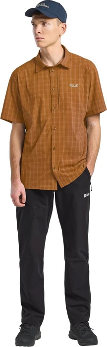 Jack Wolfskin Norbo Hemd kurzarm check autumn leaves (Herren)