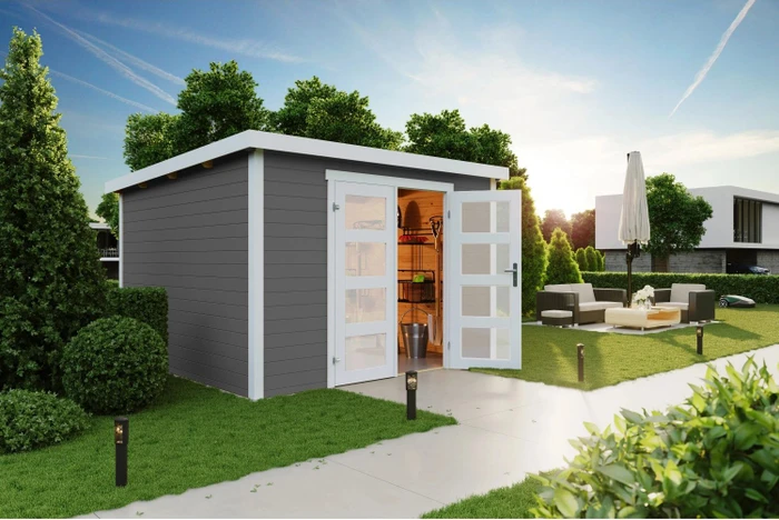 Lasita Maja Zambezi 7 Gartenhaus carbongrau