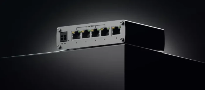 Teltonika TSW Industrial Gigabit Switch, 5x RJ-45, 60W PoE+
