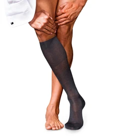 Falke No. 9 Pure Fil d'Écosse Socken anthracite mel. (Herren)