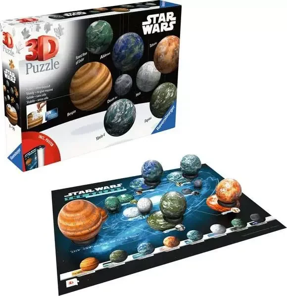 Ravensburger Puzzle 3D Puzzle-Ball Puzzle-Ball Sortiment: Himmelskörper der Star Wars Galaxie