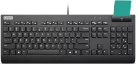 Lenovo Smartcard Wired Keyboard II, schwarz, USB, DE (4Y41B69372)
