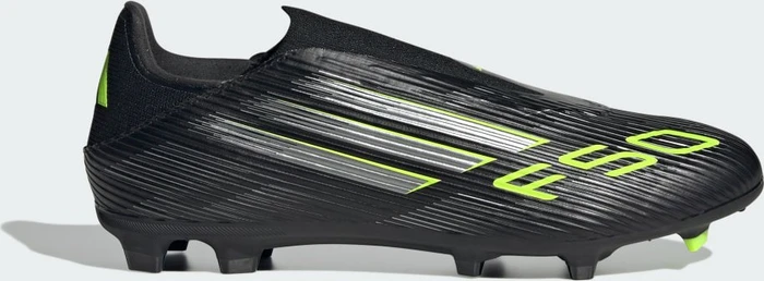 adidas F50 League Laceless FG/MG core black/iron metallic/lucid lemon