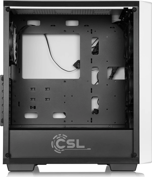 CSL-Computer Midgard, weiß, Glasfenster