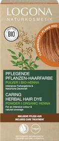 Logona Pflanzenhaarfarbe-Pulver flammenrot, 100g