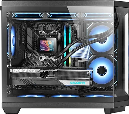 Mars Gaming MC-3TCOREM Black, Glasfenster
